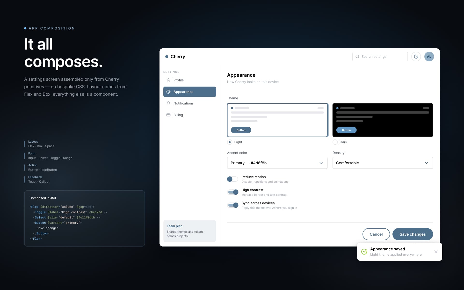 Cherry UI Demo